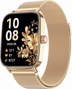 Smart Watches for Women, 1.85" HD Smartwatch (Answer/Make Calls), 100  Sport Fitness Watch with Heart Rate/Sleep/SpO2 Monitor, IP68 Waterproof Reloj Inteligente Compatible iPhone/Samsung/Android