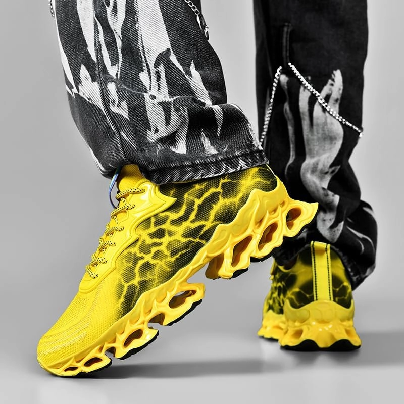 Sneakers for Women Trail Running Shoes Blade Womens Fashion Tennis Women's Athletic Sport Red Yellow Black Size Hiking Shoe Woman