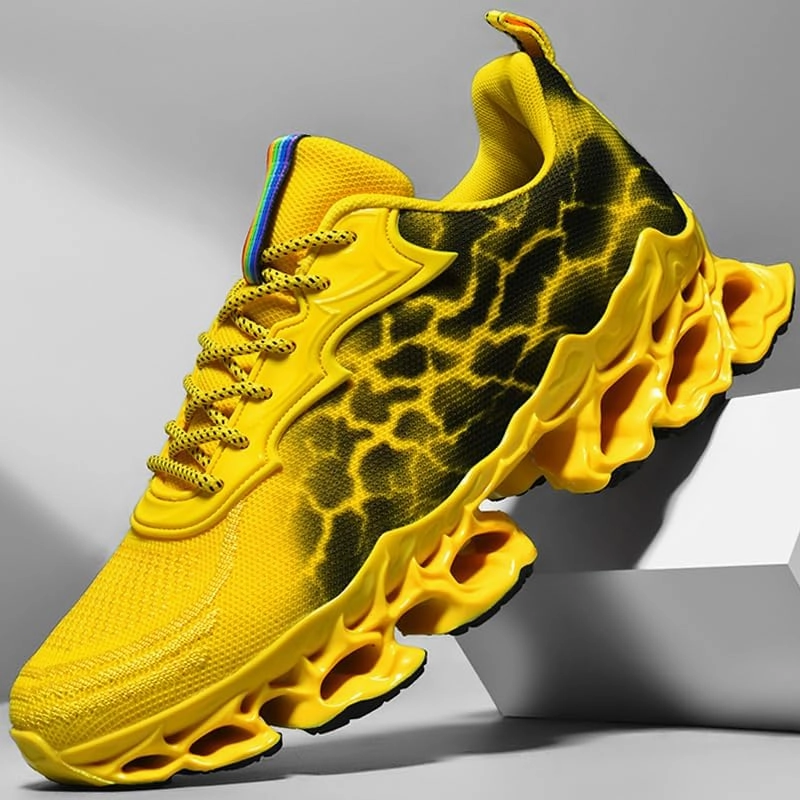 Sneakers for Women Trail Running Shoes Blade Womens Fashion Tennis Women's Athletic Sport Red Yellow Black Size Hiking Shoe Woman