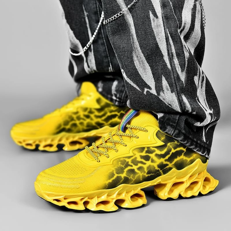 Sneakers for Women Trail Running Shoes Blade Womens Fashion Tennis Women's Athletic Sport Red Yellow Black Size Hiking Shoe Woman