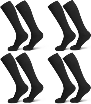 Soccer Softball Baseball Football Socks for Youth Kids Boys and Girls Ages 4 to 16 Knee High Sport Athletic Socks