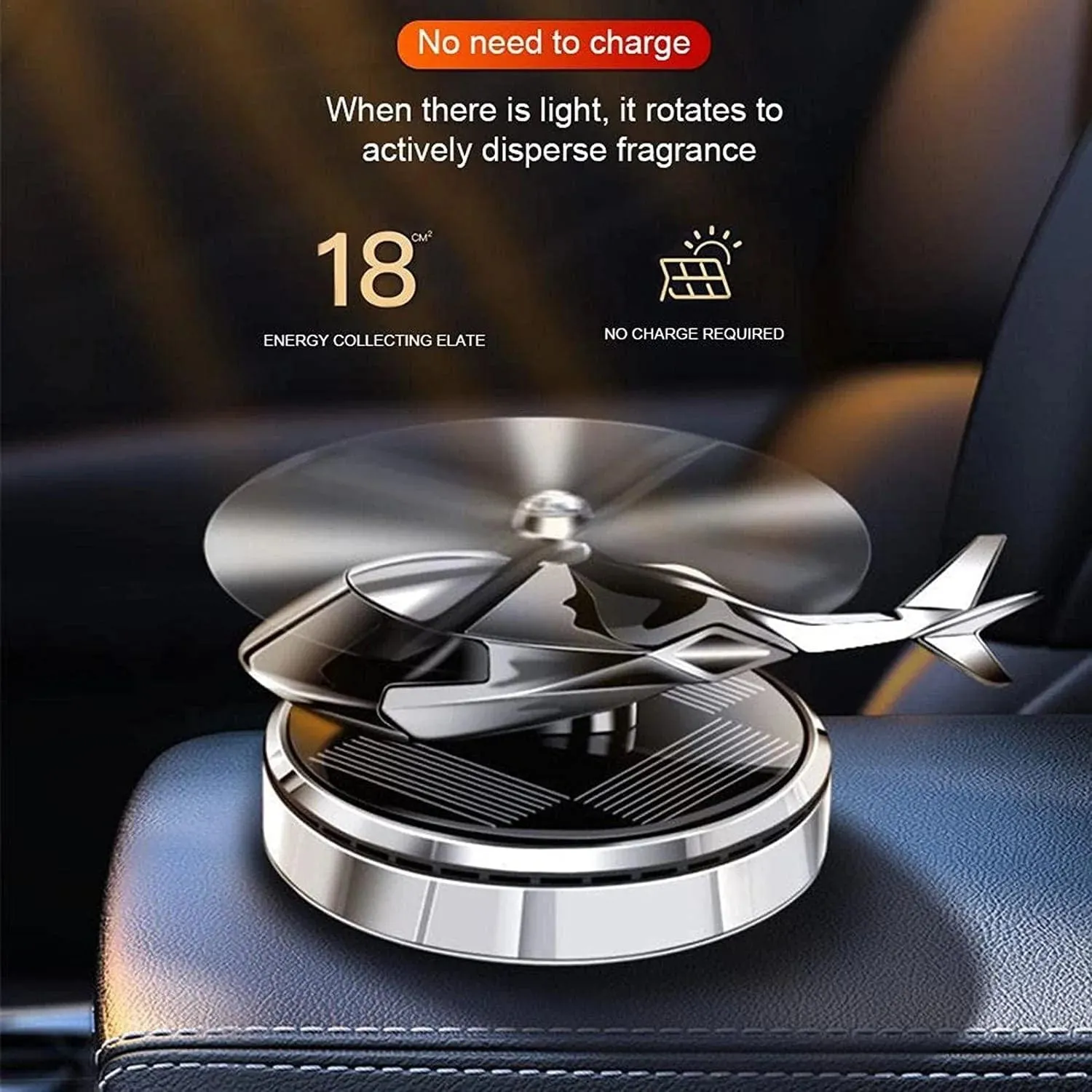 Solar Helicopter Car Air-freshner