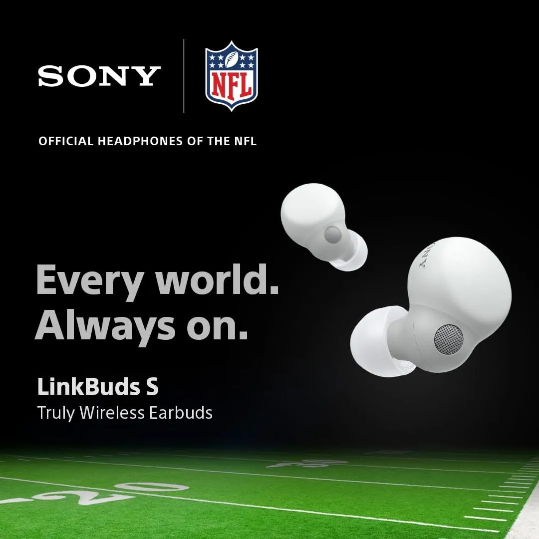 Sony LinkBuds S Truly Wireless Noise Canceling Earbud Headphones with Alexa Built-in, Bluetooth Ear Buds Compatible with iPhone and Android, Earth Blue