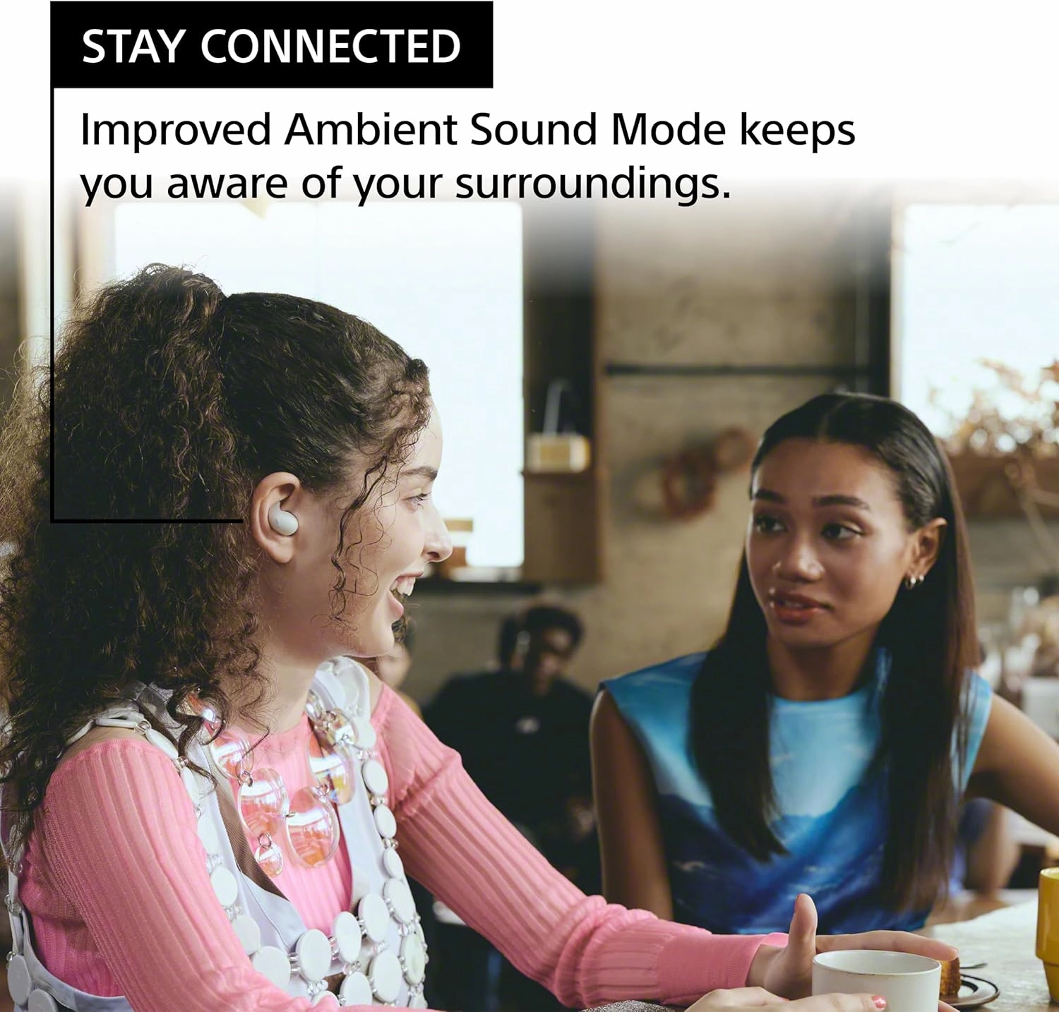 Sony LinkBuds Fit Truly Wireless Noise Canceling Earbud Headphones, Small & Light with Newly Developed Air Fitting Supporters, Black