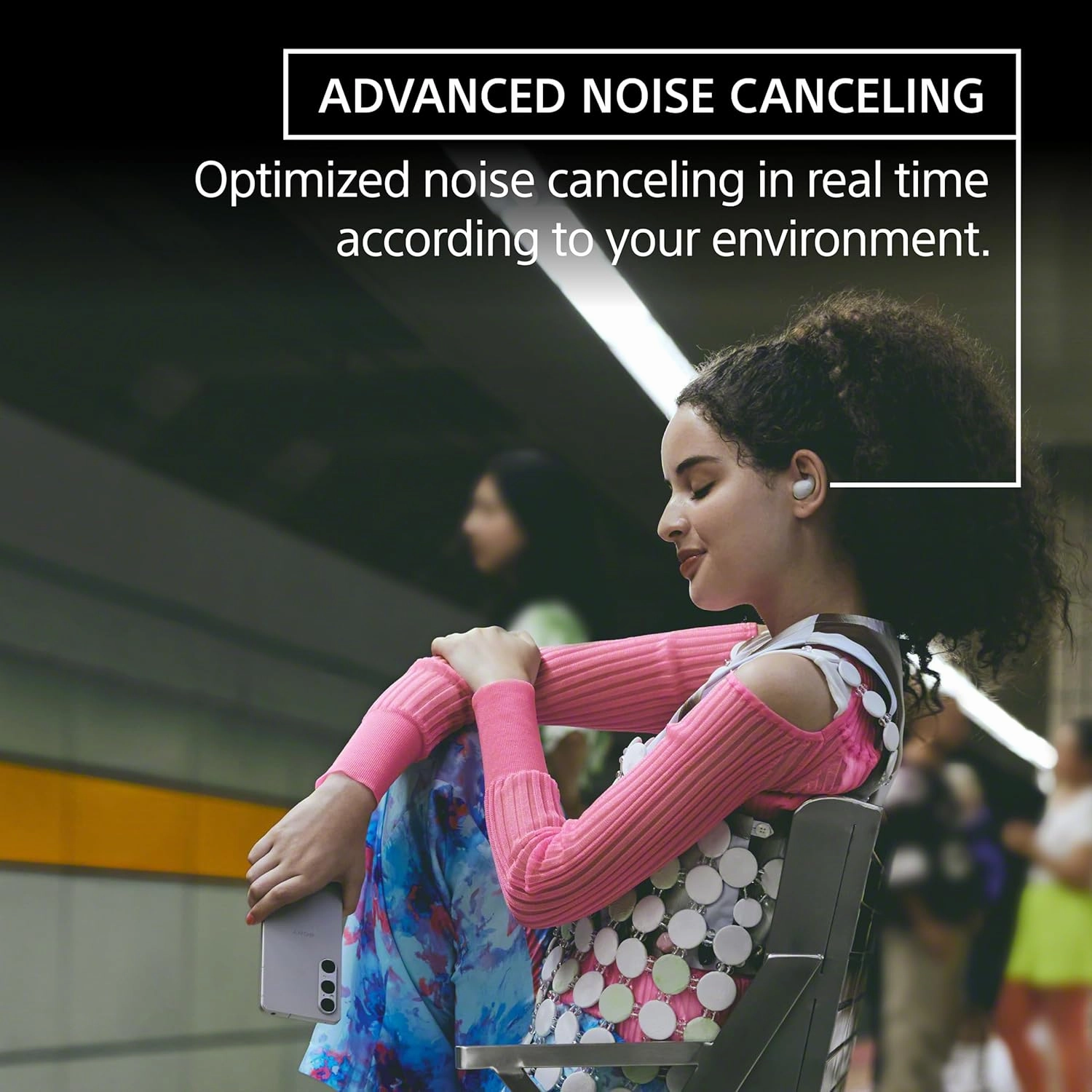 Sony LinkBuds Fit Truly Wireless Noise Canceling Earbud Headphones, Small & Light with Newly Developed Air Fitting Supporters, Black