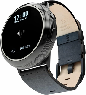 Soundbrenner Core 2, Music Practice Companion for All Musicians with Vibrating Metronome, Practice Tracker, Chromatic Tuner, Decibel Meter and Smart Watch, Best in Show at NAMM (Jet black)