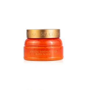 Spa Ceylon SENSUAL SANDALWOOD Body Scrub | Exfoliates with Vetiver, Virgin Coconut, and Sandalwood | Ideal Spa Gift for Pampering | 225g