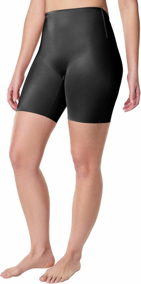 SPANXshape Suit Your Fancy Low-Back Mid-Thigh Short - Shapewear Underwear - Medium Compression - For Specific Silhouettes - Very Black - M