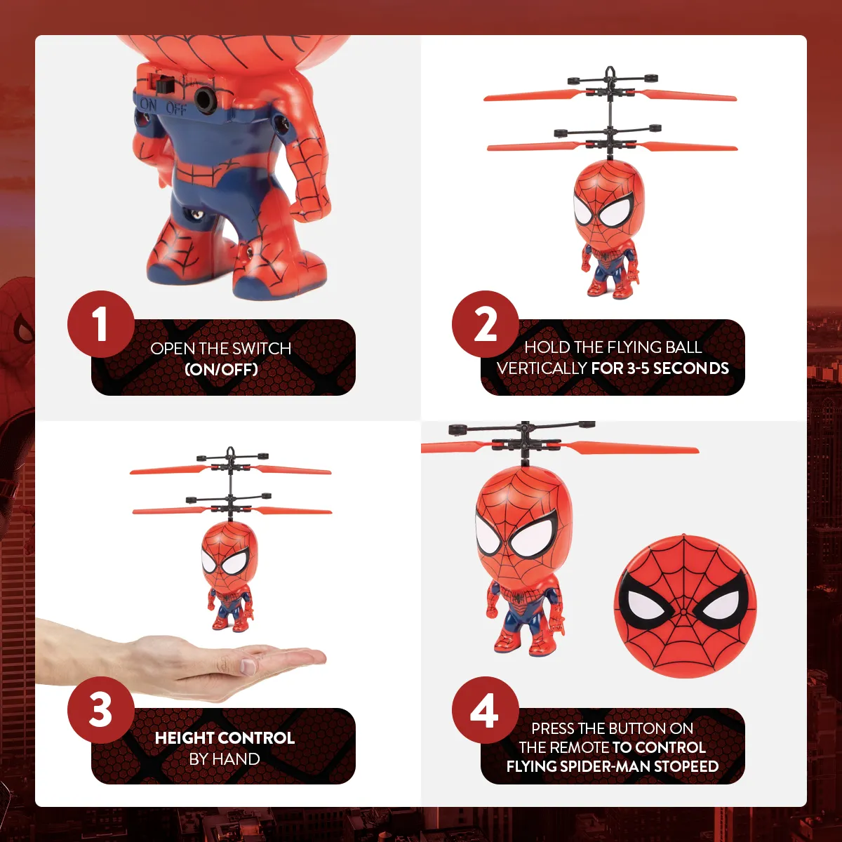 SpiderMan Big Head UFO