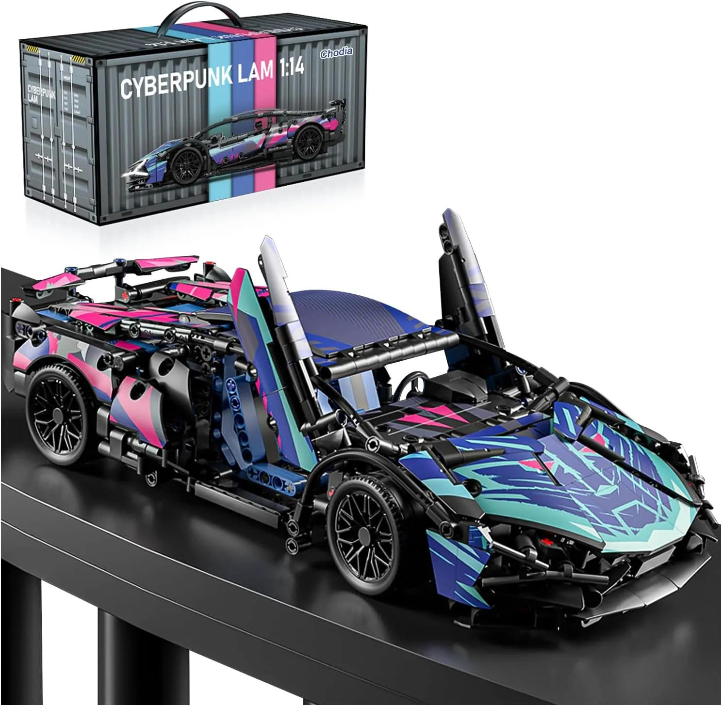 Sport Race Car Building Block Sets for Adults Boys,Racing Supercar Toys Kits Collectible 1:14 MOC Model Construction Birthday Gifts for Teens Age 8-12 12-16,8 9 10 11 12 13 14 14 (1314 PCS)