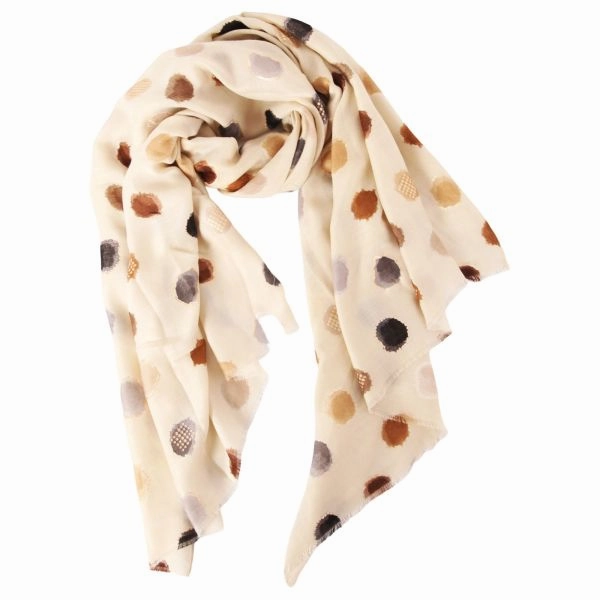 Spot Scarf Natural