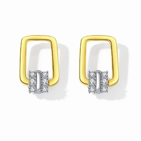 Square Diamond Shiny Earrings