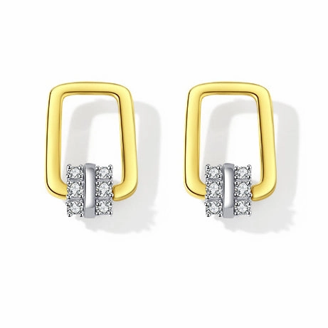 Square Diamond Shiny Earrings