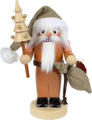 Steinbach Nutcracker Chubby Santa Claus Natural - Christmas Decorations Indoor - Collector's Item - Home Decor - Made in Germany - 10.63 inch