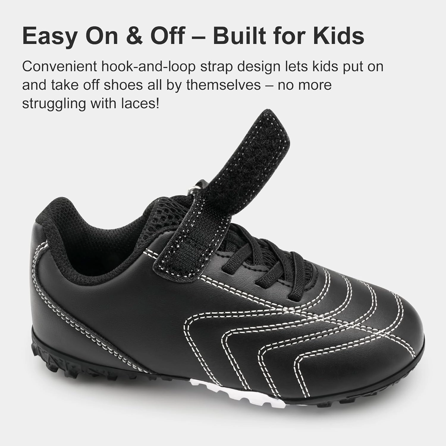 Stelle Boys Girls Indoor Soccer Shoes Kids Turf Shoes Baseball/Softball Futsal Athletic Cleats for Toddler/Little/Big Kid