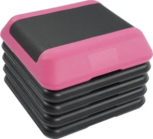 Step Aerobic Platform, Exercise Step with levels Adjustable Height, Stackable Risers, Fitness Training Workout Stepper for Home Gym, Cardio Strength, Multiple Size & Color