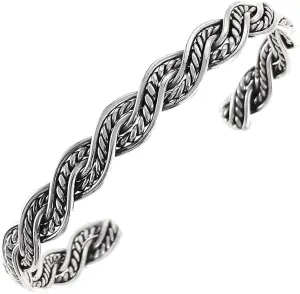 Sterling Silver Braided Cuff Bracelet