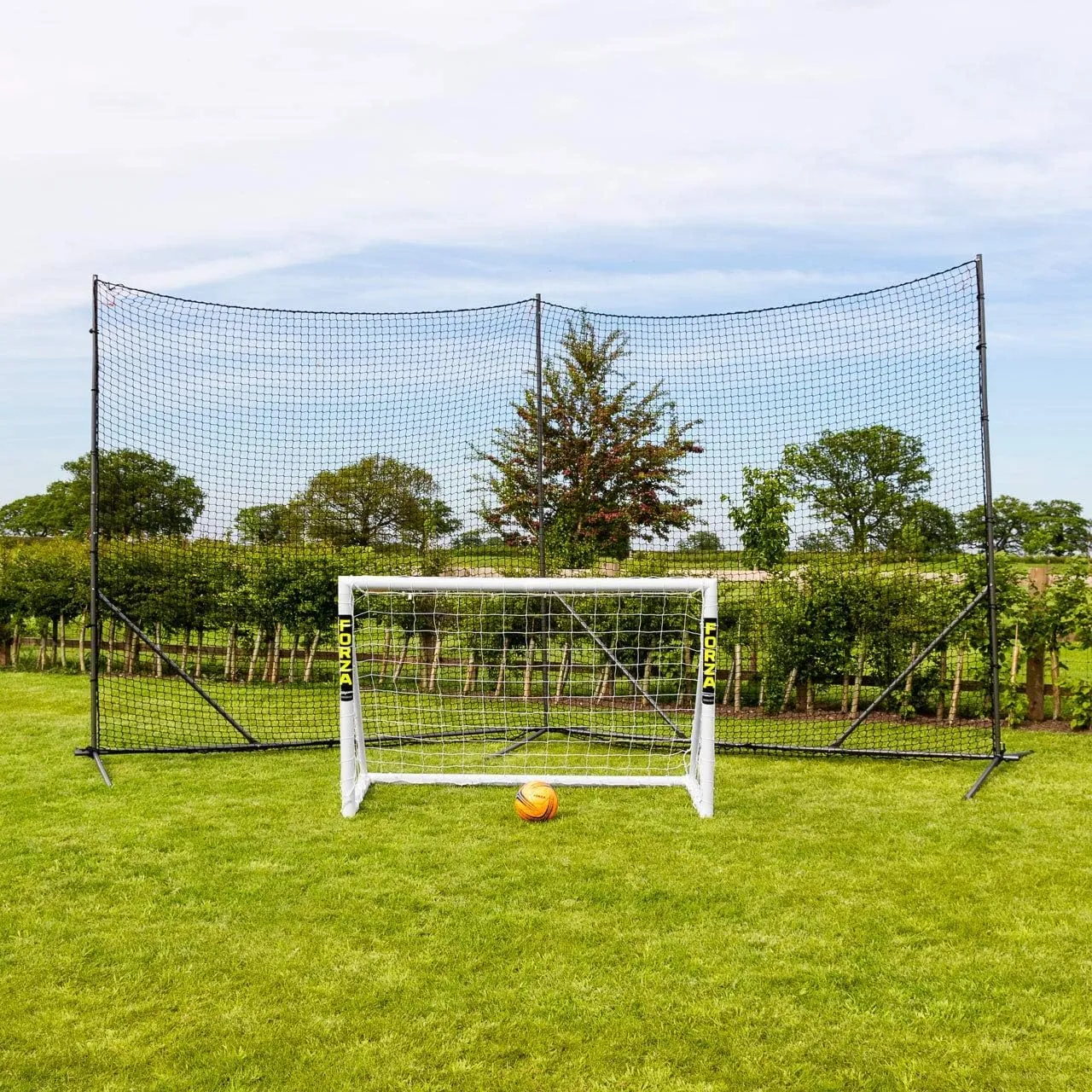 Stop That Ball™ Backstop Net Systems | Multi-Sport Ball Stop Net & Posts | Pop-Up, Freestanding & Socketed Options [7 Sizes]