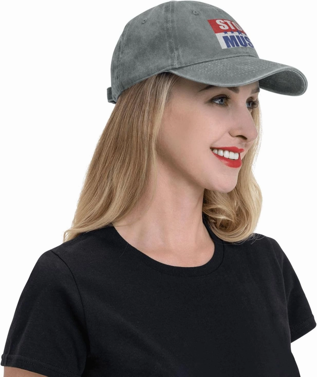 Stop Musk Anti Cowboy Hat Women Baseball Cap Ball Caps Men Trucker Cap Outdoor Sports Adjustable Dad Hat Black