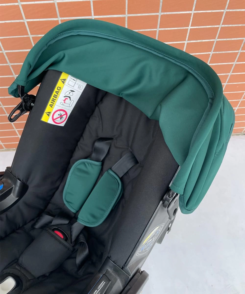 Stroller Replacement Accessories Canopy, Colorful Sun Shade Compatible with Doona Car Seat & Strollers (Blackish Green)