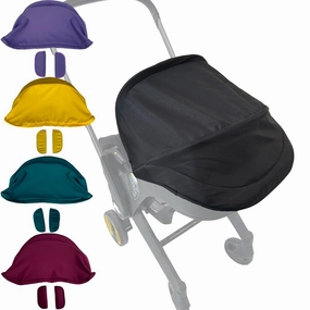 Stroller Replacement Accessories Canopy, Waterproof Sun Shade Compatible with Doona Car Seat & Strollers (Black)