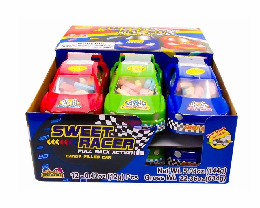 Sweet Racer Pull Back Action Candy Filled Car