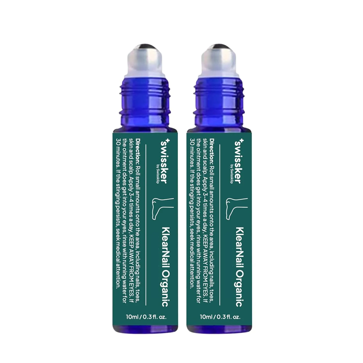 Swissklip Medi-Care Toenail Stick I KlearNail Treatment | Natural Solution for Healthy Nails I Suitable For Foot, Toe, and Fingernail I For Brittle Toenails – 10ml / 0.3 Fl. Oz. Pack 2 - Made in USA