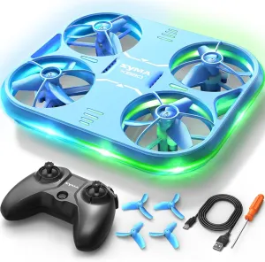 SYMA Mini Drone with LED Lights - X880 Stunt Quadcopter with 3D Flip, Altitude Hold, Headless Mode Kids Drone with Full Protection, Perfect Helicopter Toy Gift for Boys and Girls
