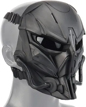 Tactical Mask Balaclava Mask Full face Protection Transparent Goggles Adjustable Skull Mask ,for Halloween Role Playing