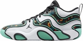 Tatum 3 Basketball Shoes (FZ6598-103, White/Kinetic Green/Black) Size 8.5
