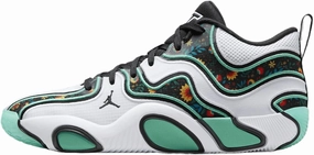 Tatum 3 Basketball Shoes (FZ6598-103, White/Kinetic Green/Black) Size 9.5