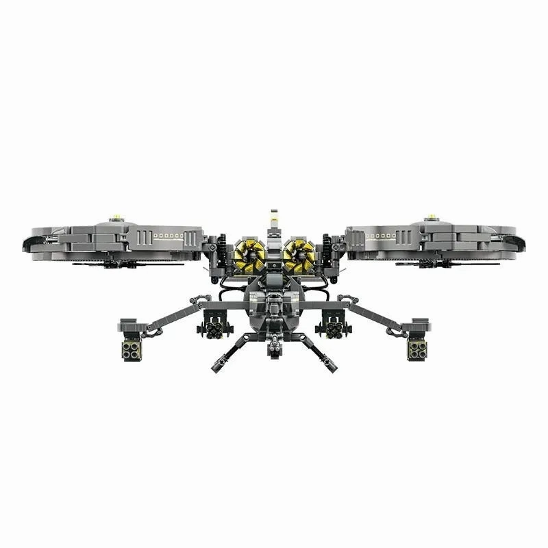Technic MOC Science Fiction Ghost Attack Helicopter Bricks Toys