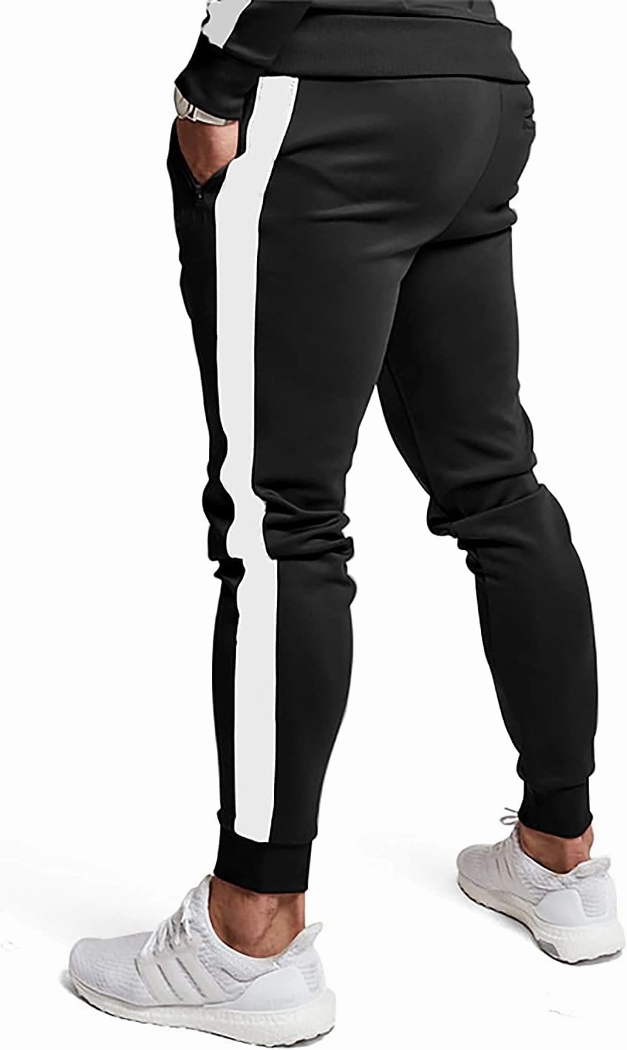 TEZO Men's Casual Active Tracksuits Full Zip Sports Jogging Suits Sets Athletic Running 2 Piece Sweatsuits with Zip Pockets