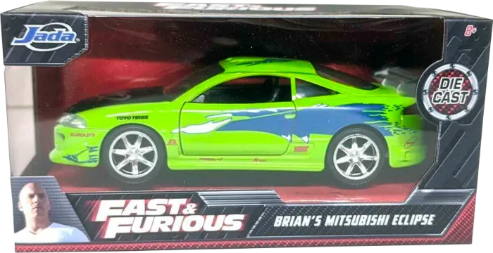 The Fast and the Furious - Brian’s 1995 Mitsubishi Eclipse 1/32 Scale Metals Die-Cast Vehicle
