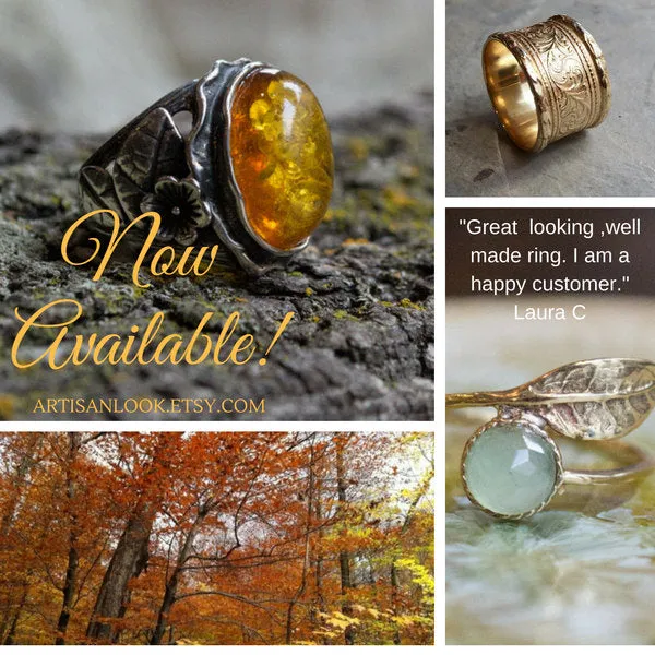 Thin Leaf Golden Ring - Gone With The Wind.