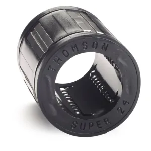 Thomson SUPER4, Ball Bushing Bearing, Super, Closed, for end supported applications, self-aligning; use with 0.25 in Diameter Shaft