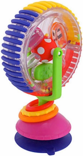 Three Color Rotating Ferris Wheel Toy for Babys - Ideal for Strollers and Early Educational Purposes (Colorful)