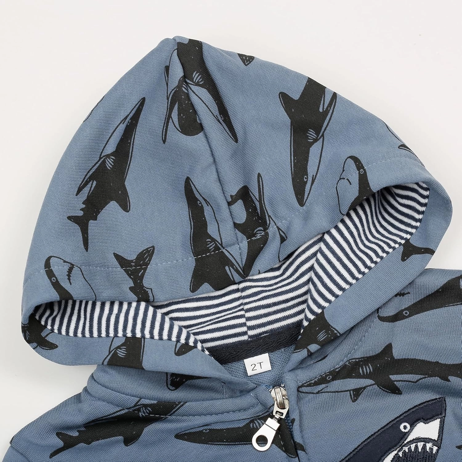 Toddler Zip Up Hoodie Sweatshirt Fall Clothes Boys Jacket With Hood 2-7 Years