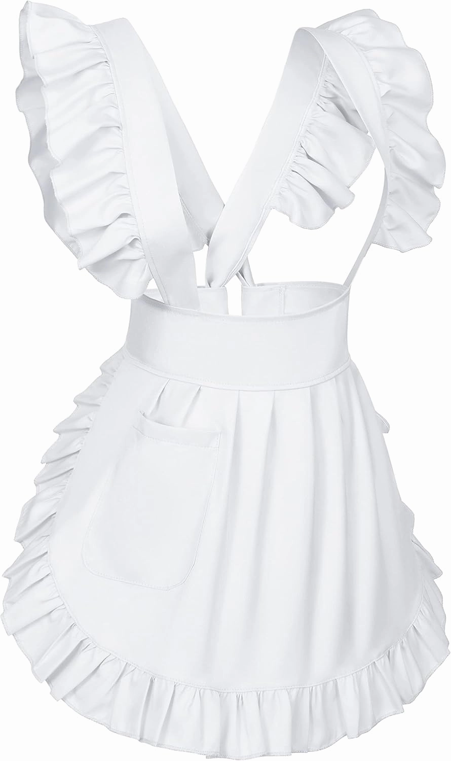 TOKYO REVENGERS Adjustable Retro Ruffle Maid Costume Apron Pockets With French headdress Socks set
