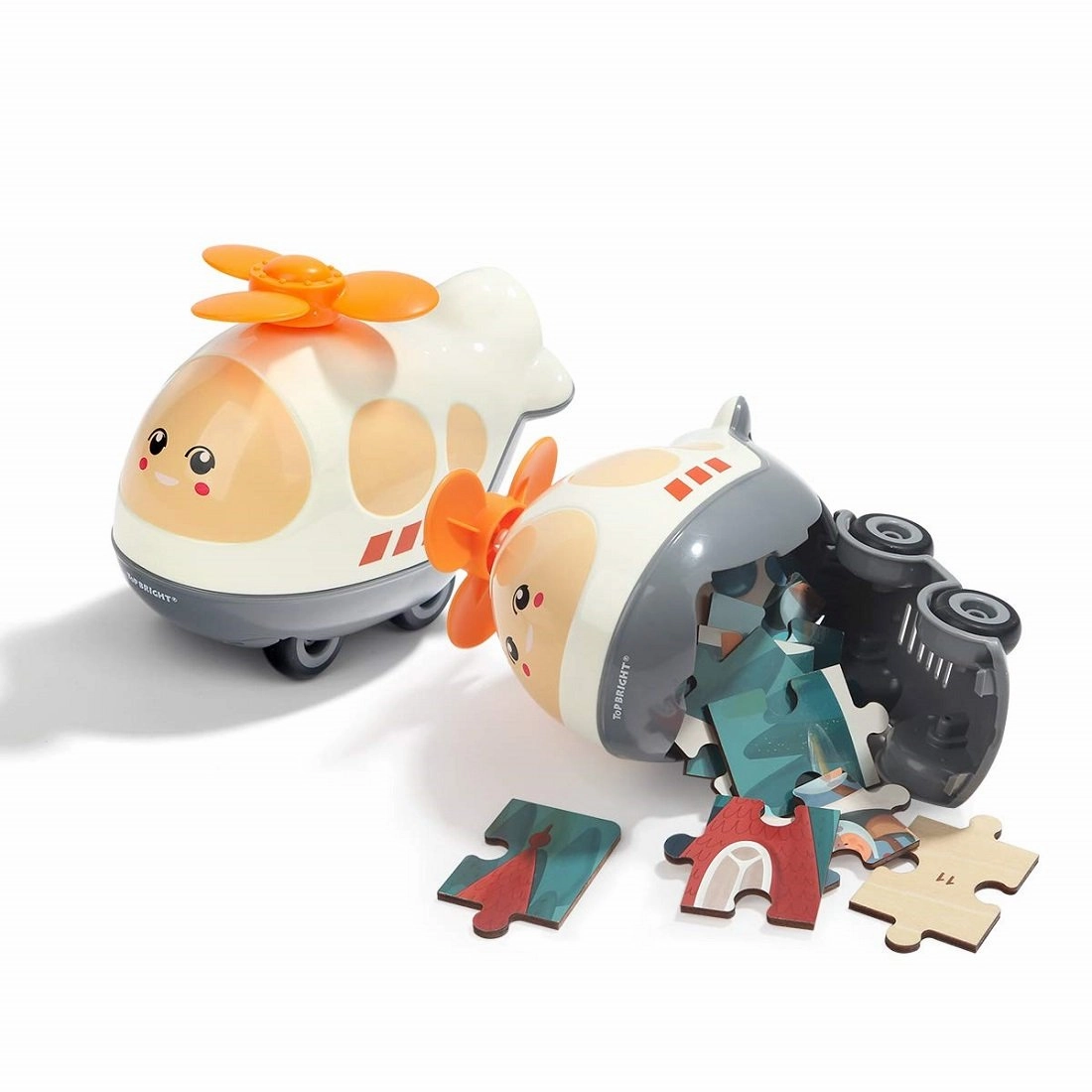 Top Bright Wooden Puzzles in Helicopter
