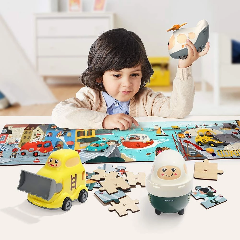 Top Bright Wooden Puzzles in Helicopter