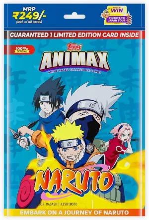 Topps Animax 2024 Official Naruto Collectible Card Game - Smart Game Pack