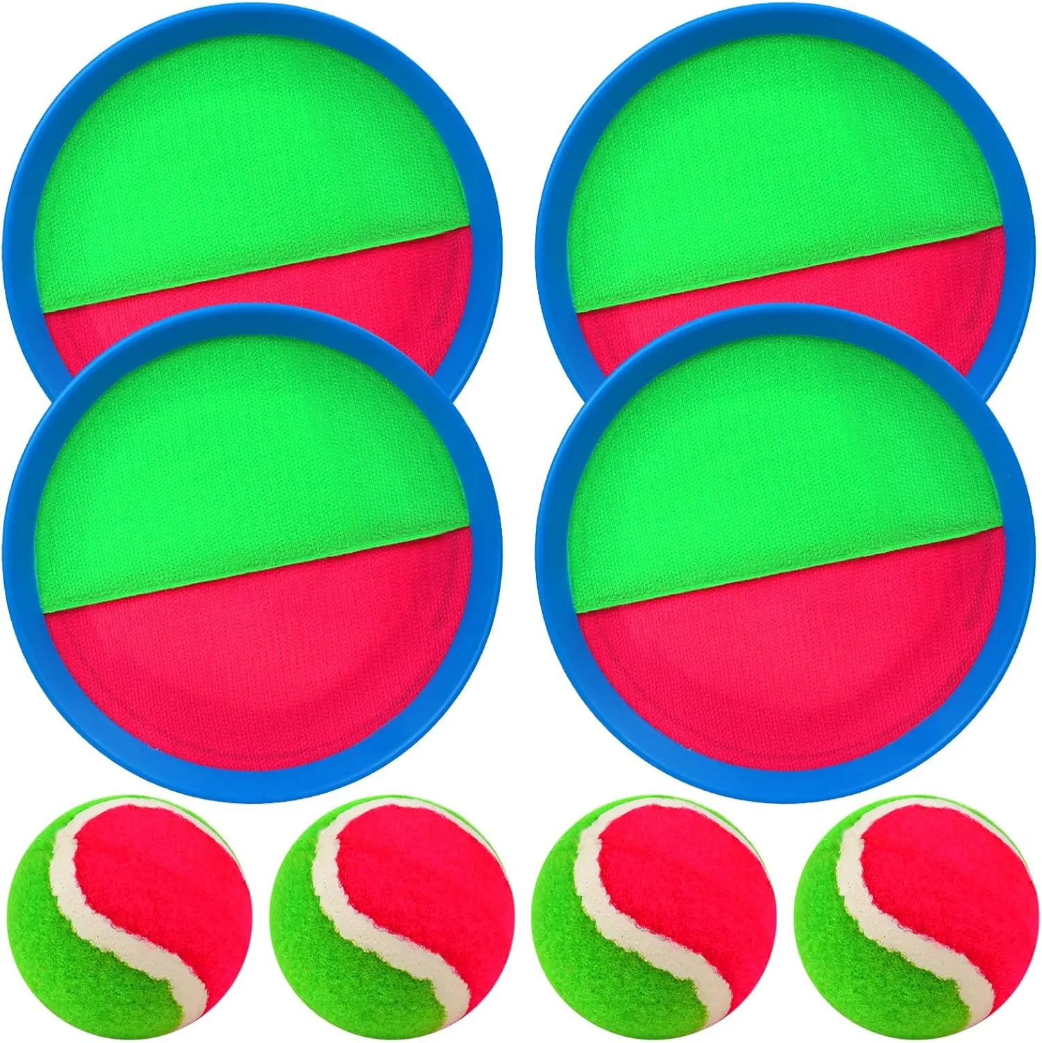 Toss and Catch Ball Set, Paddle Catch Ball and Toss Game for Kids, Great Beach Games/Backyard Games/Outdoor Games for Kids and Family