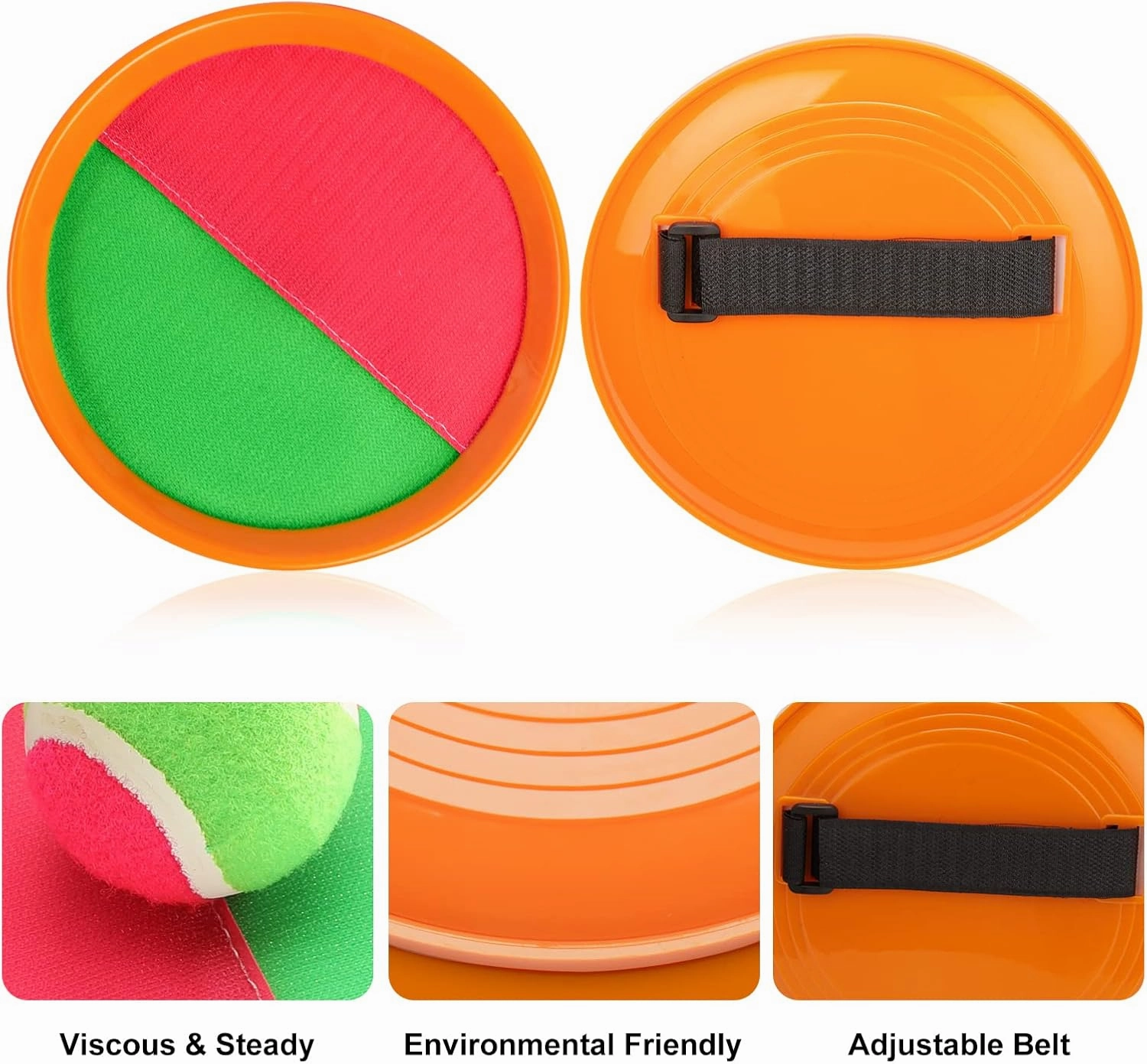 Toss and Catch Game Ball Set,Ball Catch Set Kids Pool Beach Outdoor Summer Toys Games Playground Balls Set for Kids Ages 4-8 Boys Girls