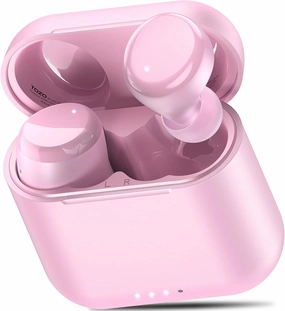 TOZO T6 True Wireless Earbuds Bluetooth 5.3 Headphones 50H Long Playtime, Wireless Charging Case, IPX8 Waterproof Stereo Earphones, Built-in Mic Calls, Headset Premium Deep Bass 32 Preset EQs via APP
