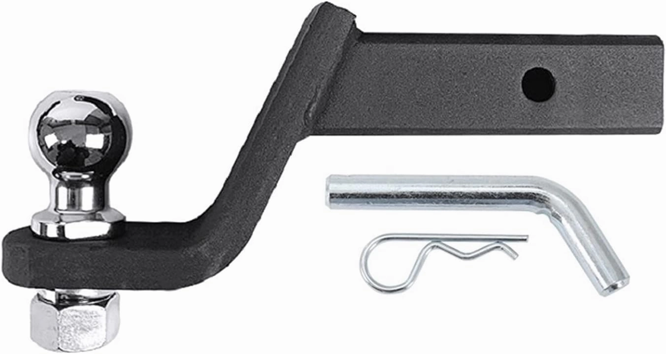 Trailer Hitch 9 Inch Drop Tow Bar W/50mm 2inch Ball Cover Mount Tongue Hitch Trailer Car RV Boat Parts Accessories Adjustable Hitch (Color : with 2 Inch Ball Size : 1) (with 50mm Ball 1)