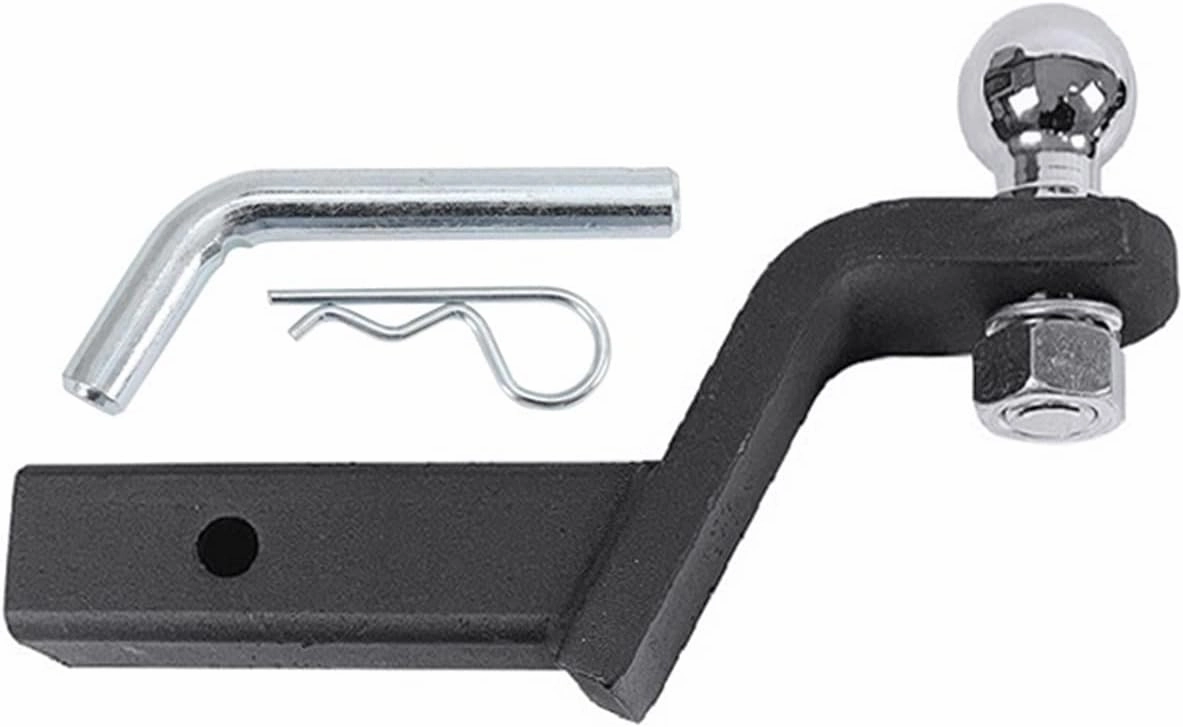 Trailer Hitch 9 Inch Drop Tow Bar W/50mm 2inch Ball Cover Mount Tongue Hitch Trailer Car RV Boat Parts Accessories Adjustable Hitch (Color : with 2 Inch Ball Size : 1) (with 50mm Ball 1)