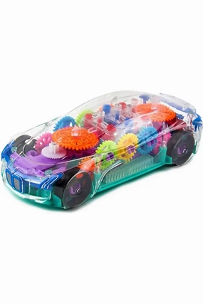 Transparent 3D Lights Car Toy For Kids