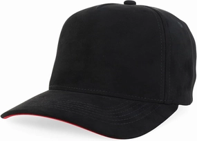 Trendy Apparel Shop 5 Panel Structured Soft Suede Snapback Ball Cap