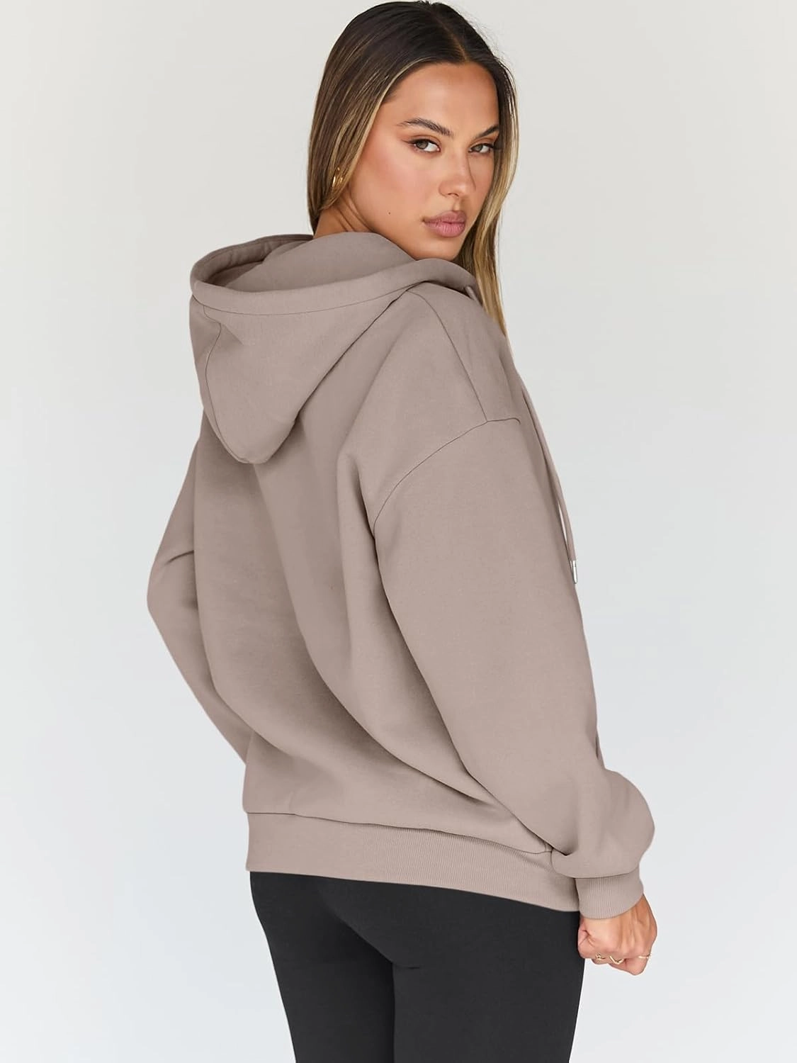 Trendy Queen Womens Zip Up Hoodies Oversized Sweatshirts Fall Fashion Outfits Casual Jackets 2025 Winter Clothes